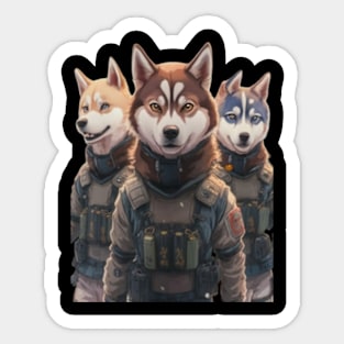 HUSKY SQUAD Sticker